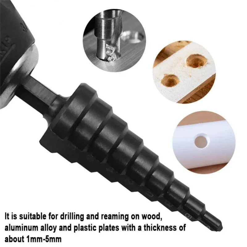 thumbnail image 2 of Bit Set KAJOVE 3-13mm M35 Cobalt Straight Step Drill Bit Hole Cutter For Stainless Steel Speed Steel Drill Bit For Hand Electric Drills 4 5mm Bosch Drill 2 of 9