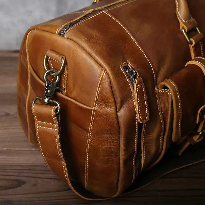 Echte Lederen Reistas Heren Grote Capaciteit Echte Lederen Messenger Rugzak Van 187 87 DHgate
