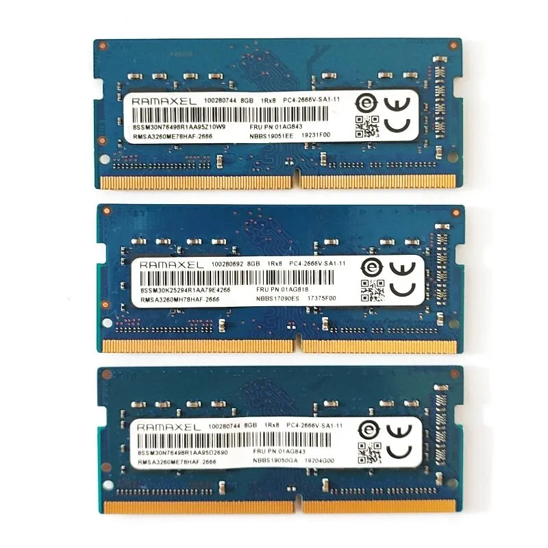 DDR4 8GB 2666MHz Laptop Memory 260 Pin SODIMM 1.2V PC4-2666V-SA1