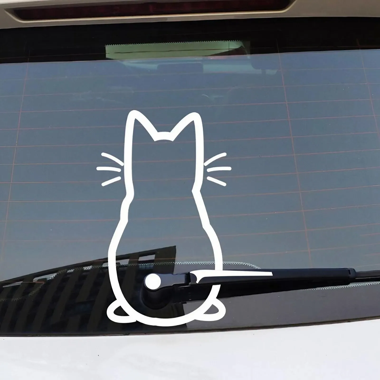 Funny Cat Family Reflective Car/Truck Window Decal Sticker - Perfect Gift For Cat Lovers!