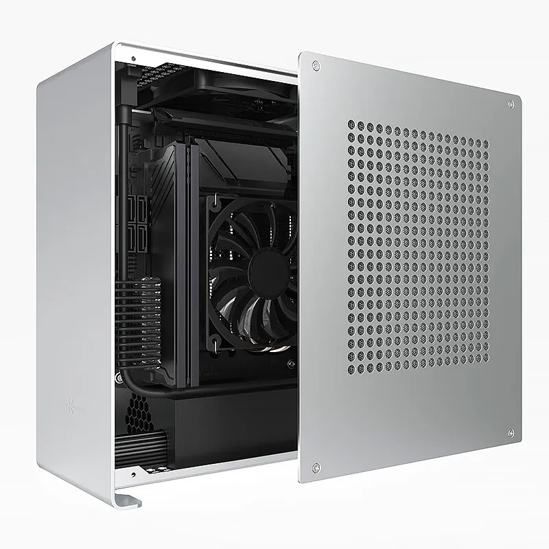 送料無料 通販 激安 DHgate.com:ZZAW Silver Mini-ITX Aluminum Computer Case for 小物