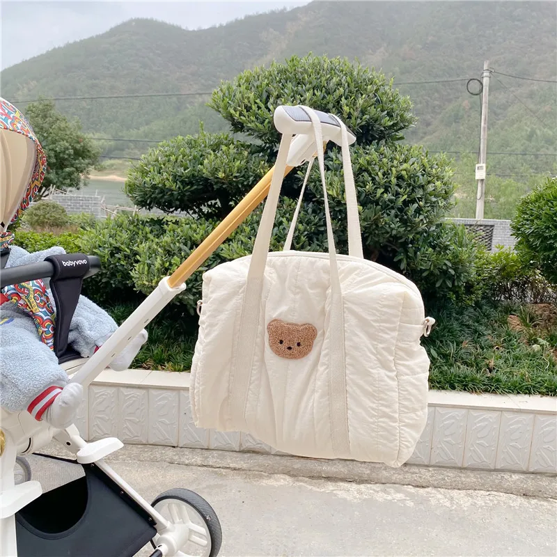 Large Quilted Teddy Bear Diaper Bag Organizer For Moms Perfect For Strollers Travel And Outings From Ddmyfriend 19.77 DHgate.Com