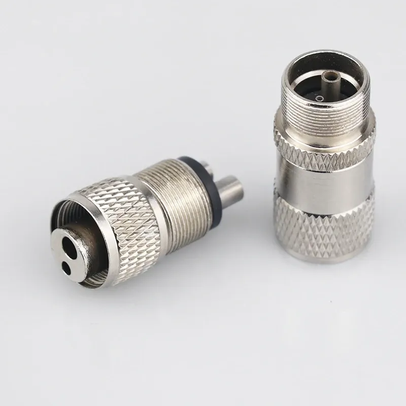 Adaptateur Turbine Dentaire 2 Trous Vers 4 Trous - Connecteur Pour Pièce à Main Haute Vitesse, Marque YOLIPULI