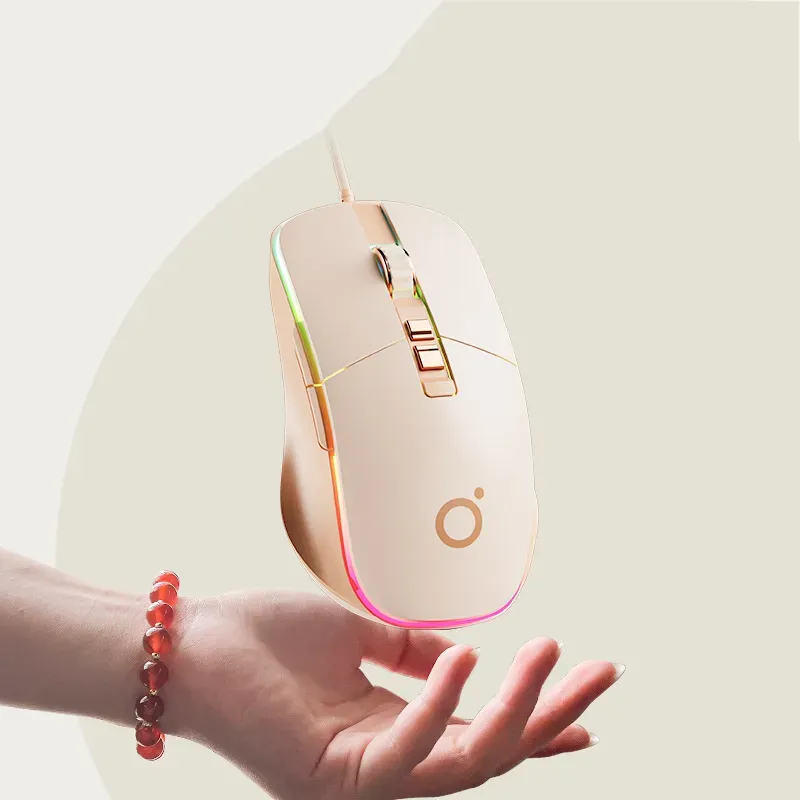 Pink Gaming Mouse: Ergonomic USB Wired Mouse With RGB... From Ddmyhome ...