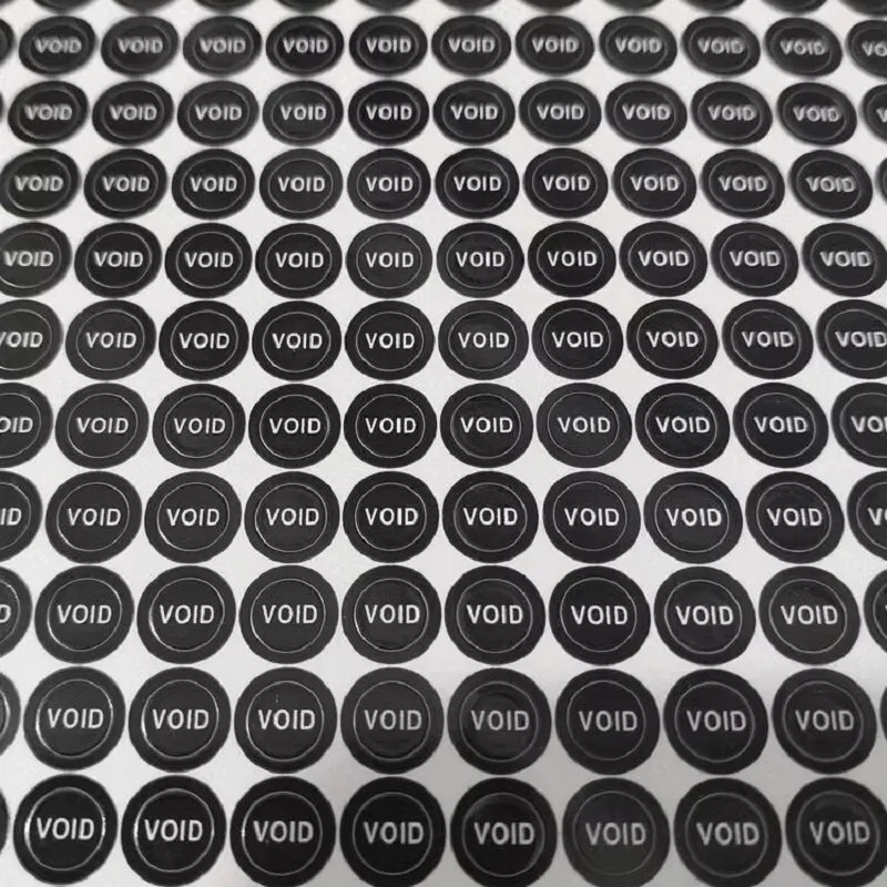 Voided Sticker Pdf File Warranty Void Stickers | 5mm Round Blue/Black Fragile Paper Tamper ...