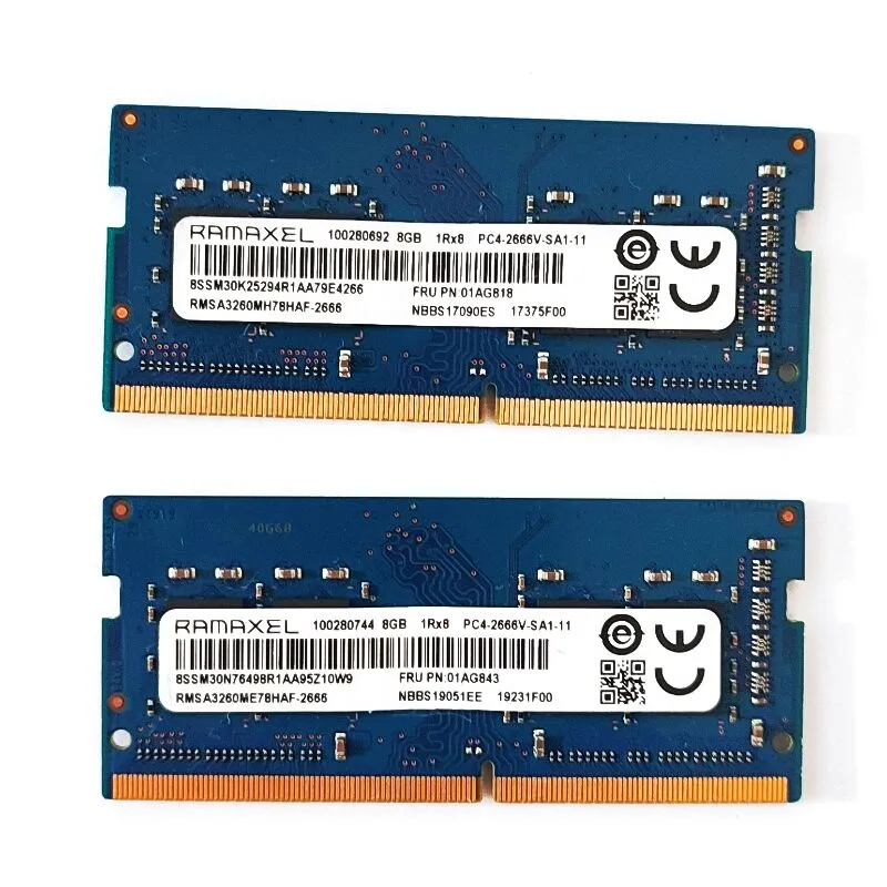 DDR4 8GB 2666MHz Laptop Memory 260 Pin SODIMM 1.2V PC4-2666V-SA1