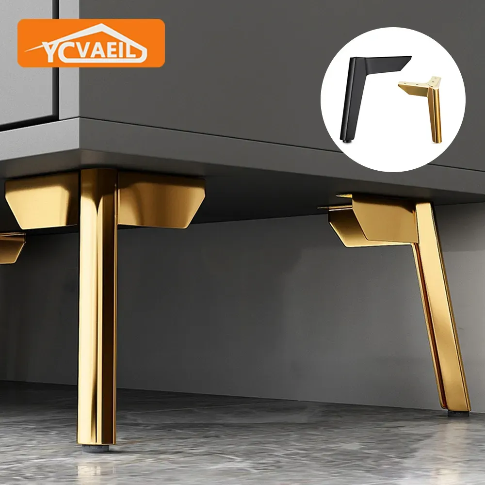 Black Metal Furniture Legs With Gold Accents Replacement Feet For Sofa,  Bed, Cabinet, Desk Height Adjustable 10 15cm From Ddmyhome, $34.12 |  DHgate.Com, image size:1000x1000
