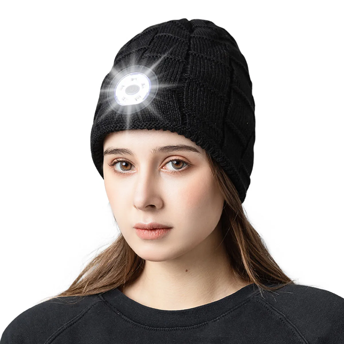 Optimized Product Title USB Rechargeable LED Beanie Hat Soft Cap 120LM 300mAh 3 Lighting Modes Winter Warm Headlamp Running Hat From Ddmyhome 26.55 DHgate.Com