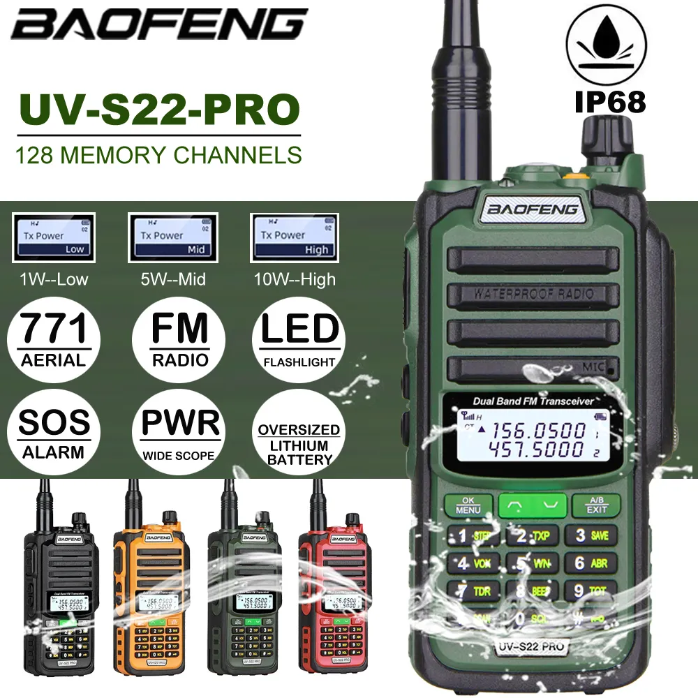 Radio amateur UV-5R longue portée UV5R Radio bidirectionnelle double b