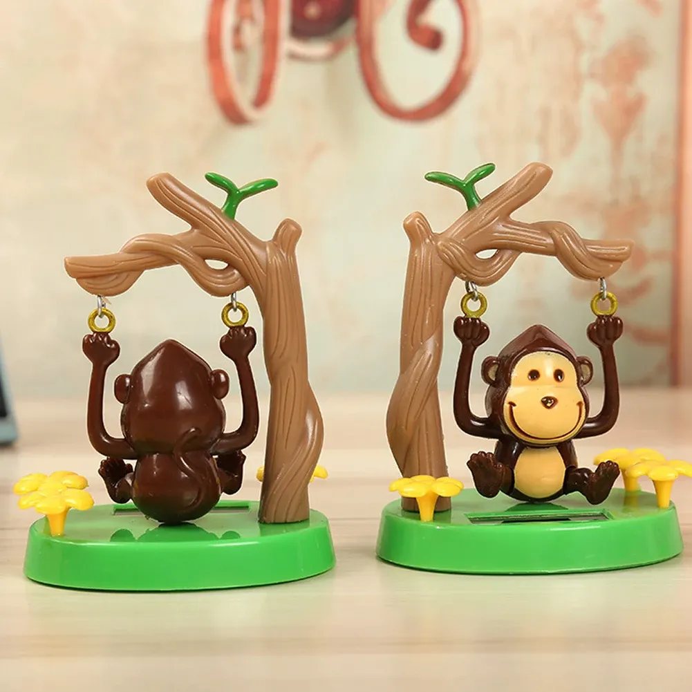 Solar Car Interior Dancing Monkey Toy Cute Endangered Animals Swinging Car Decoration From Ddmyhome 8.45 DHgate.Com