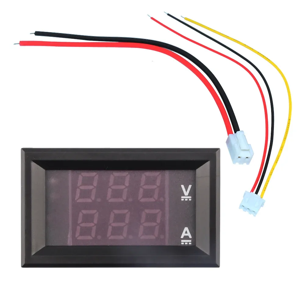VOKTTA 2 STÜCKE 10A Digital Voltmeter Amperemeter DC 0~100V 0,28" Dual