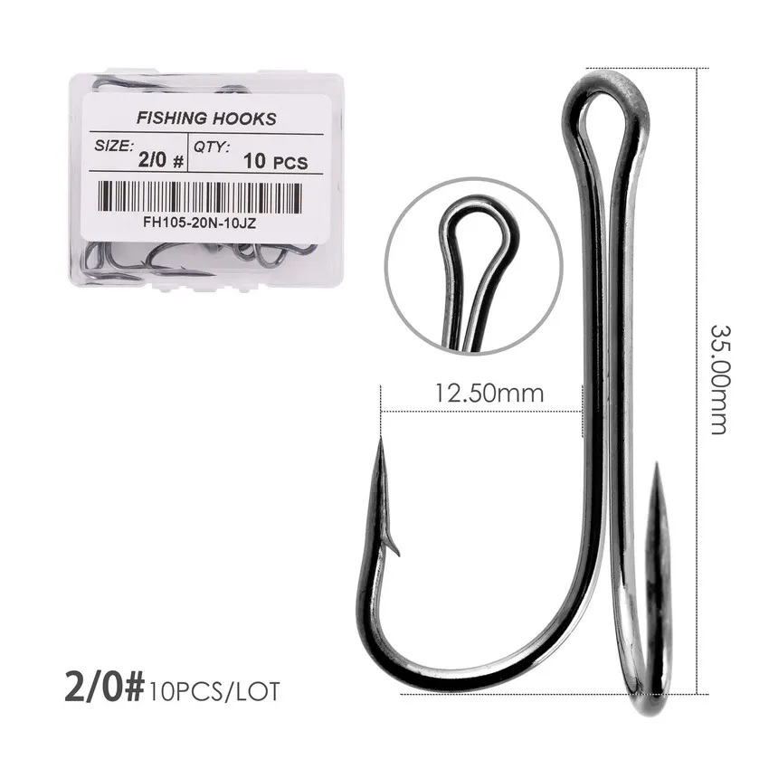 10pc lot fishing hook Bait Set 10/0 SHADDOCK 7384 2X Strong Circle Hooks Circle hooks are made of high carbon steel which will performance high strength and corrosion resistance in the fresh and salt waterOctopus Circle Hooks are very sharp Fire Hooks - Size 10