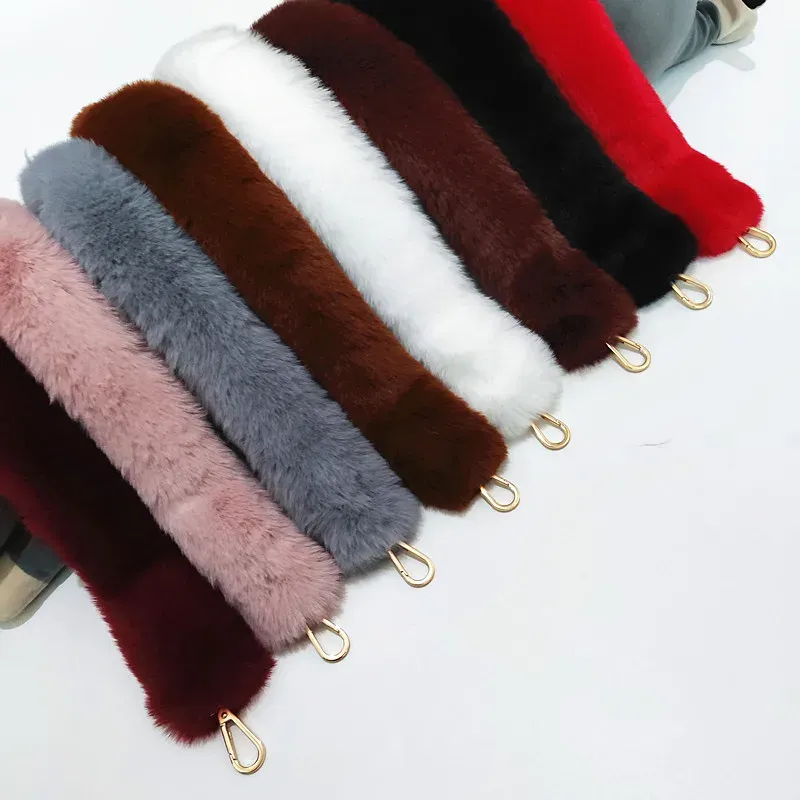 Faux fur bag strap shop