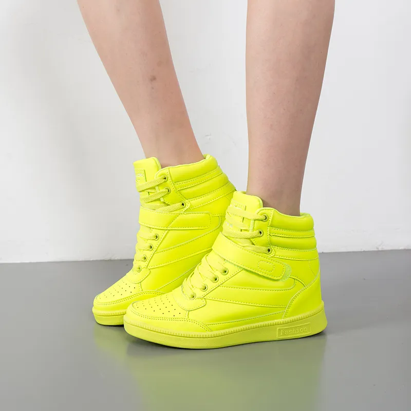 Bulk Breathable High Top Leather Sneakers For Women Black And White Casual Sport Pink Shoes For Women With Hidden Increase From Viphxs999 25.37 DHgate.Com