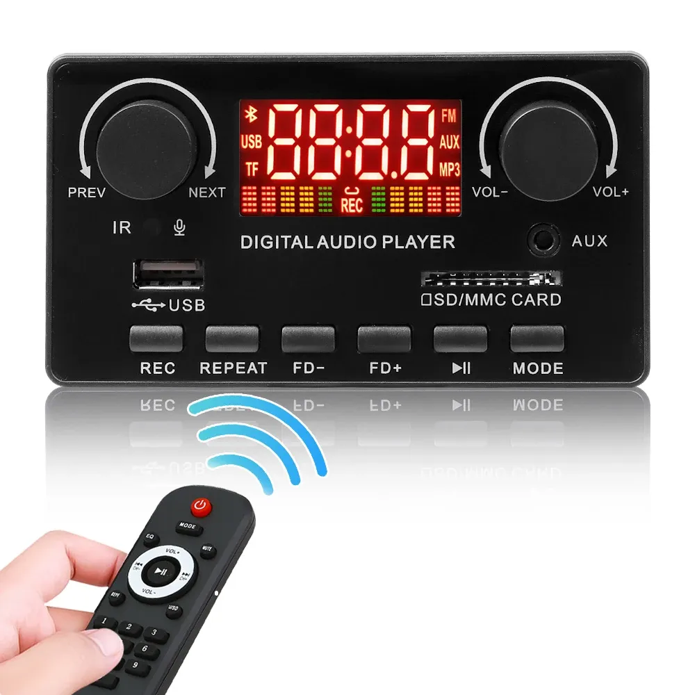 Module Autoradio Bluetooth FM USB 12V - Carte Ampli TWS - Écran LCD - Universel