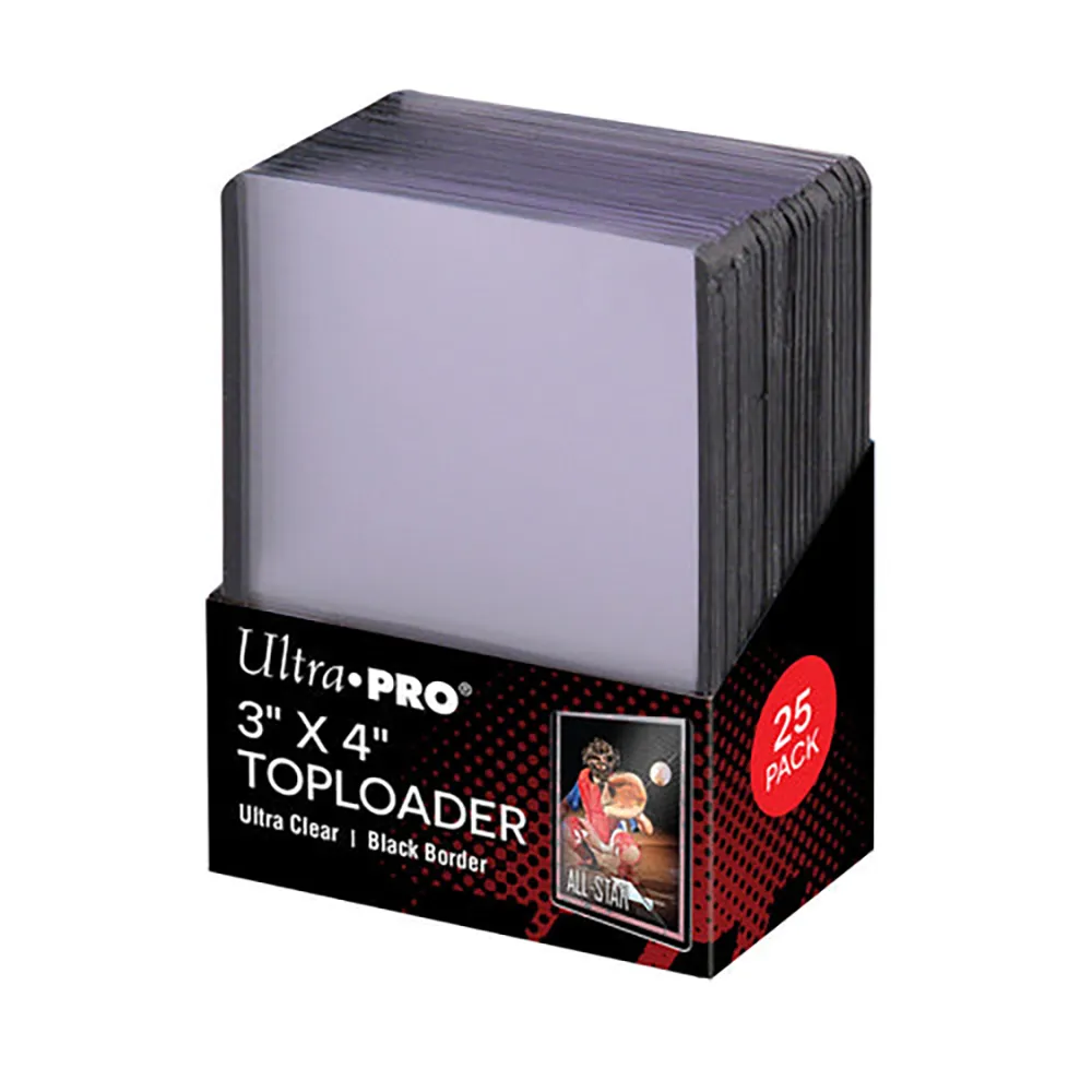 bulk ultra pro card sleeves Toploaders and Bundle 3" x 4" Clear Regular Toploaders & Soft Penny Sleeves for Standard Size Cards Hard Plastic Card Protectors for Collectible Trading Cards Ultra Pro Protect your valuable collectible trading cards with the original Ultra PRO Toploaders and soft sleeves Ultra Pro 3 4