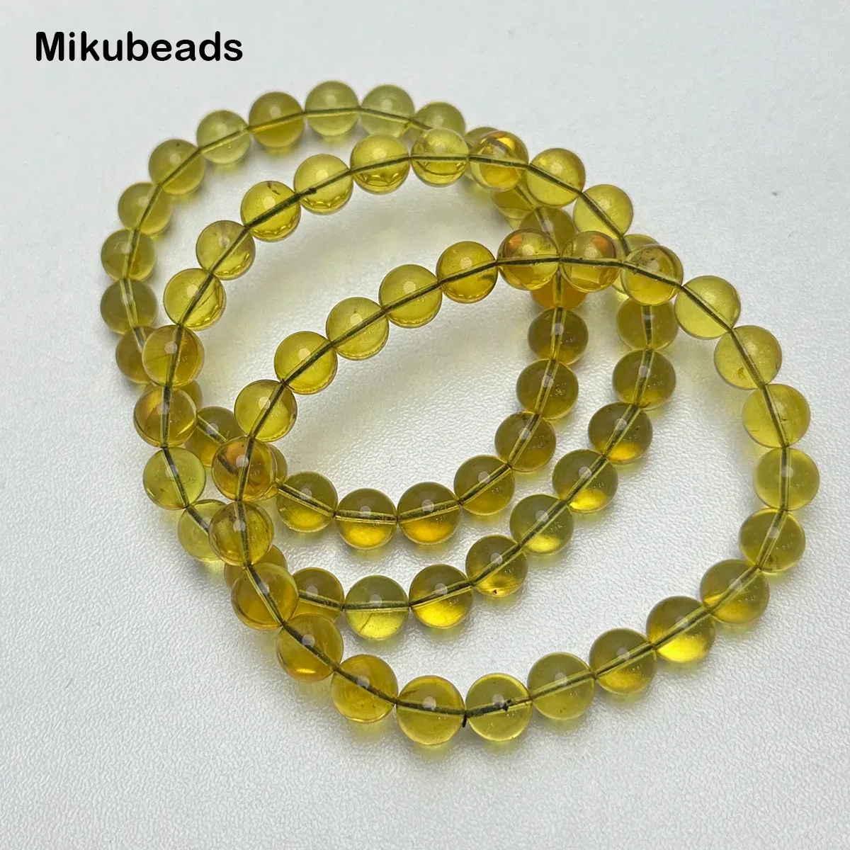 Ensemble Bijoux En Ambre Baltique Naturel (collier + Bracelet) - Argent Tibétain, Fait Main