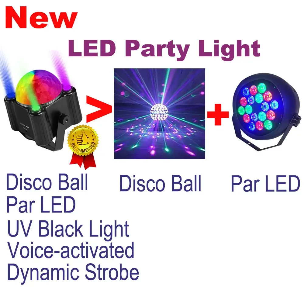 Amazon.co.jp : 18LEDディスコボールストロボライトマジック