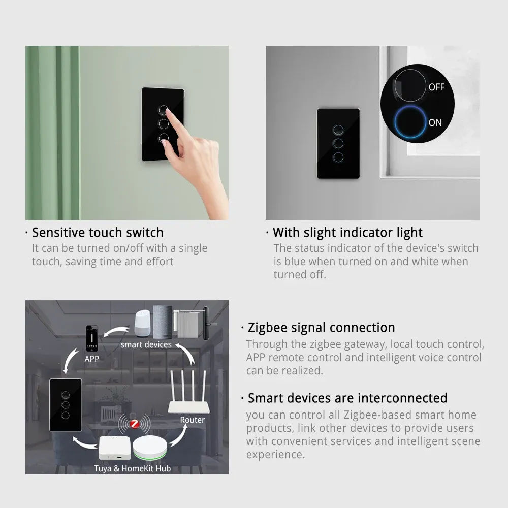Tuya zigbee wall switch hotsell
