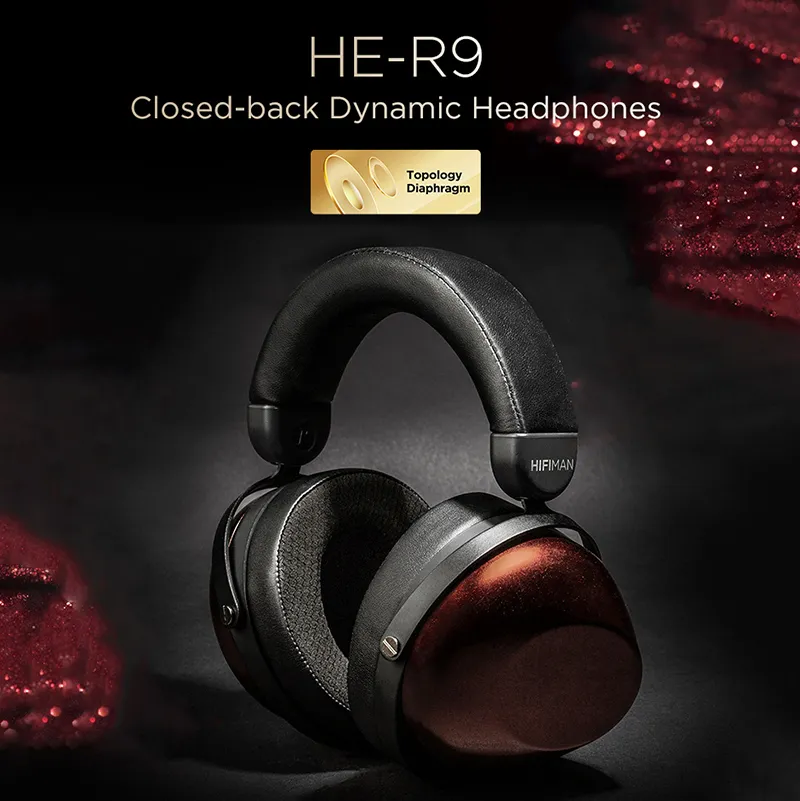 トポロジダイヤフラムを備えたオリジナルHifiman HE R9ダイナミック 