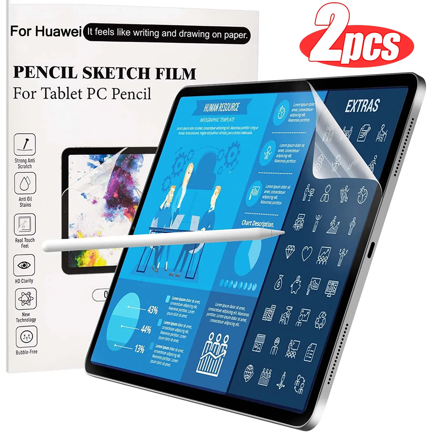 Matte Paper Feel Screen Protector For Huawei Matepad T8 T 10s 11