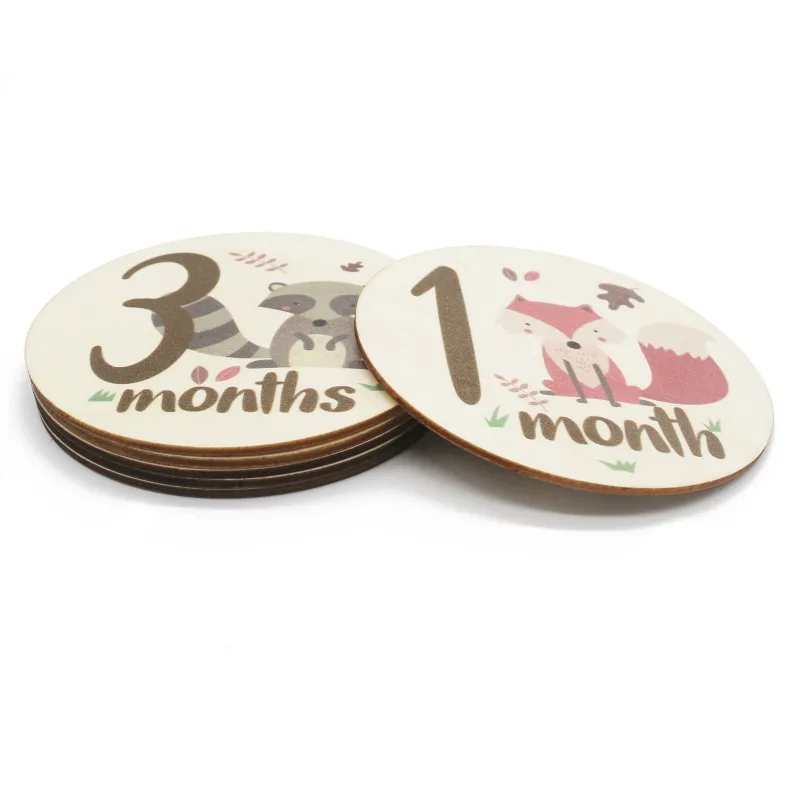 DHgate.com:Wooden Baby Monthly Milestone Cards for Newborn Growth ...