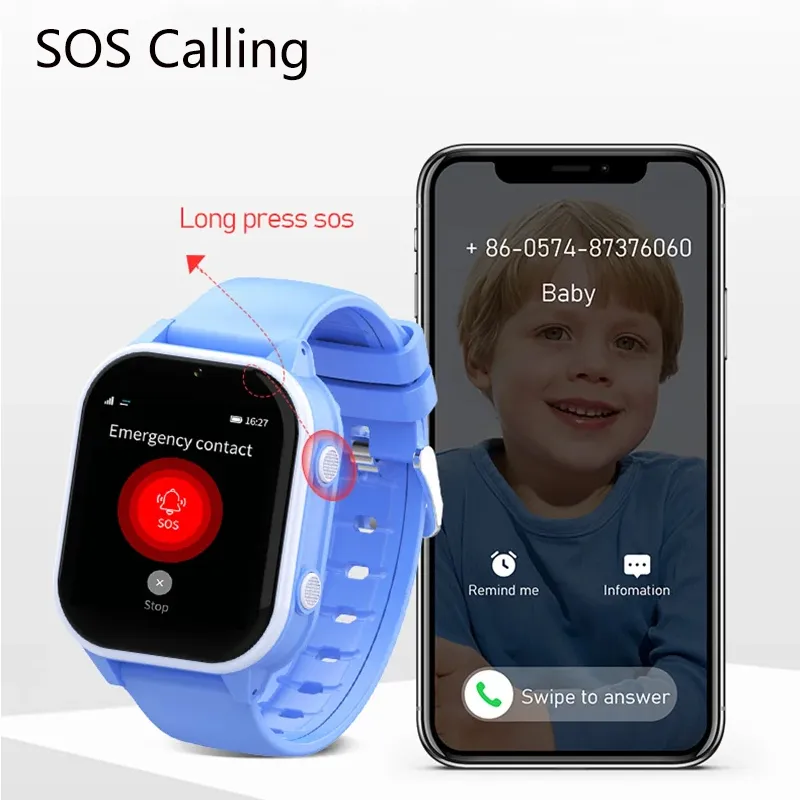 Wonlex KT19Pro Kids Smartwatch With 4G GPS SOS Whatsapp Android8.1 Video Call Camera Childrens Wristwatch From Ddmyhome 102.83 DHgate.Com