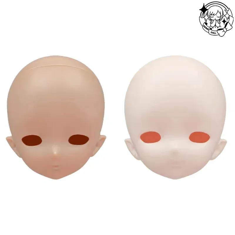 Imitodoll human head parts - White/Tan Skin, Makeup-Free