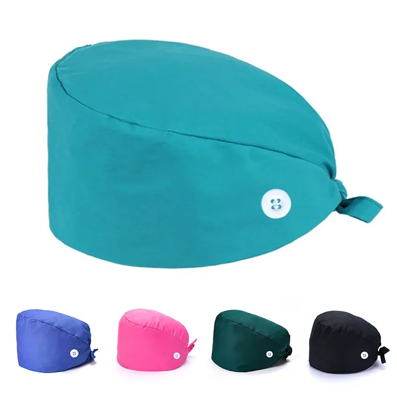 Classic Space Movie Surgical Ponytail Scrub Cap Hat Mens Womens Unisex Adjustable Surgery Surgeon Long Hair Bun Cover Euro Style Vintage - View #3