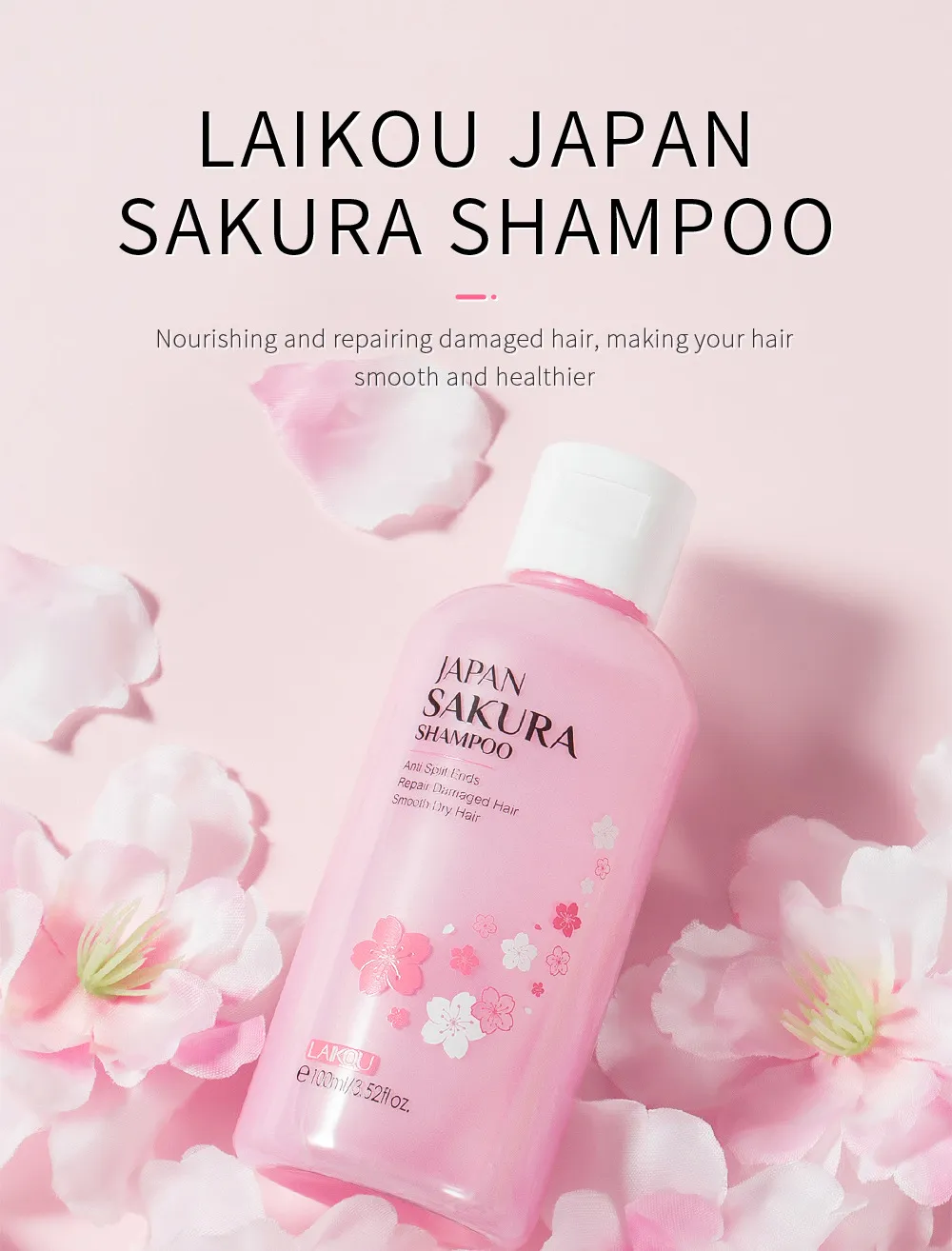 2024 LAIKOU Japan Sakura Shampoo: Nourishing, Repairing, and