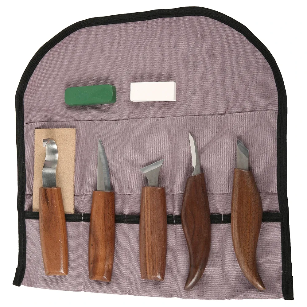 Wood Carving Tools 2-Piece Set - Hook Knife & Whittling Knife For Beginners