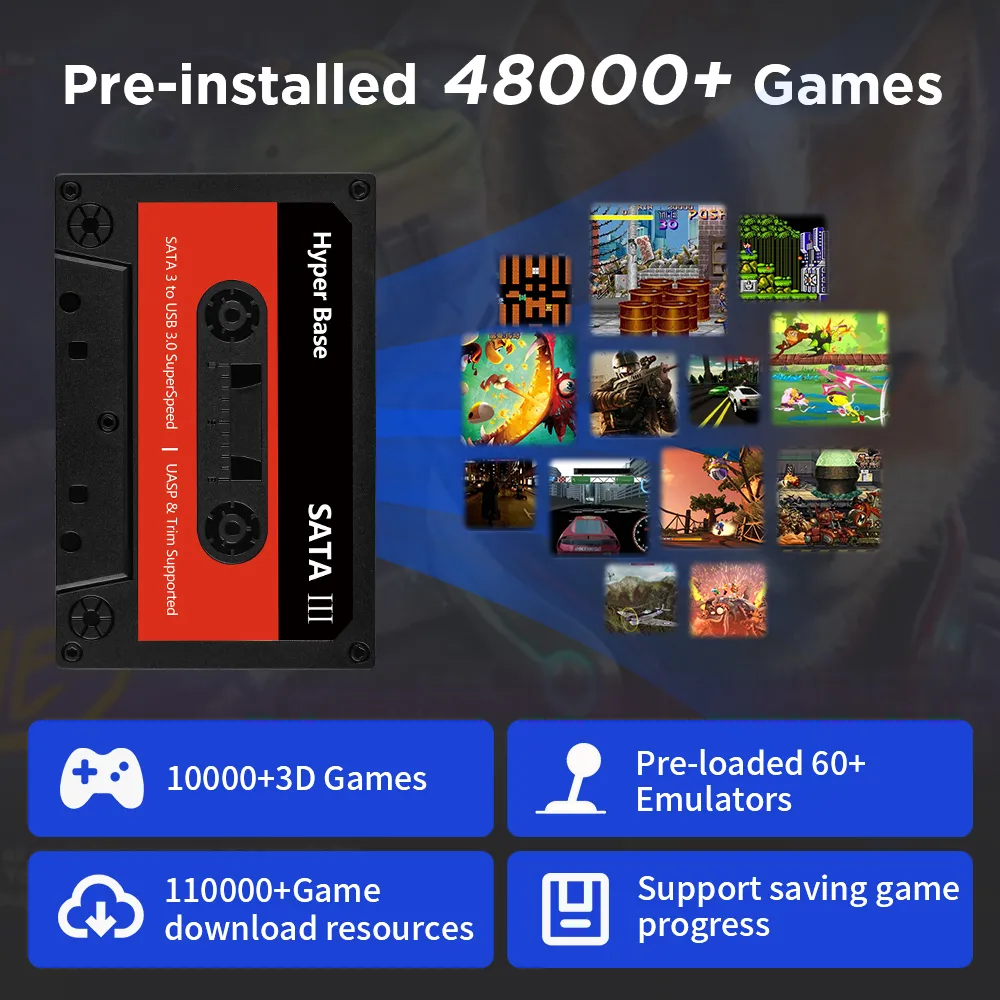 DHgate.com:48K+ Games External HDD, Batocera 35.linux 500G Game Hard ...