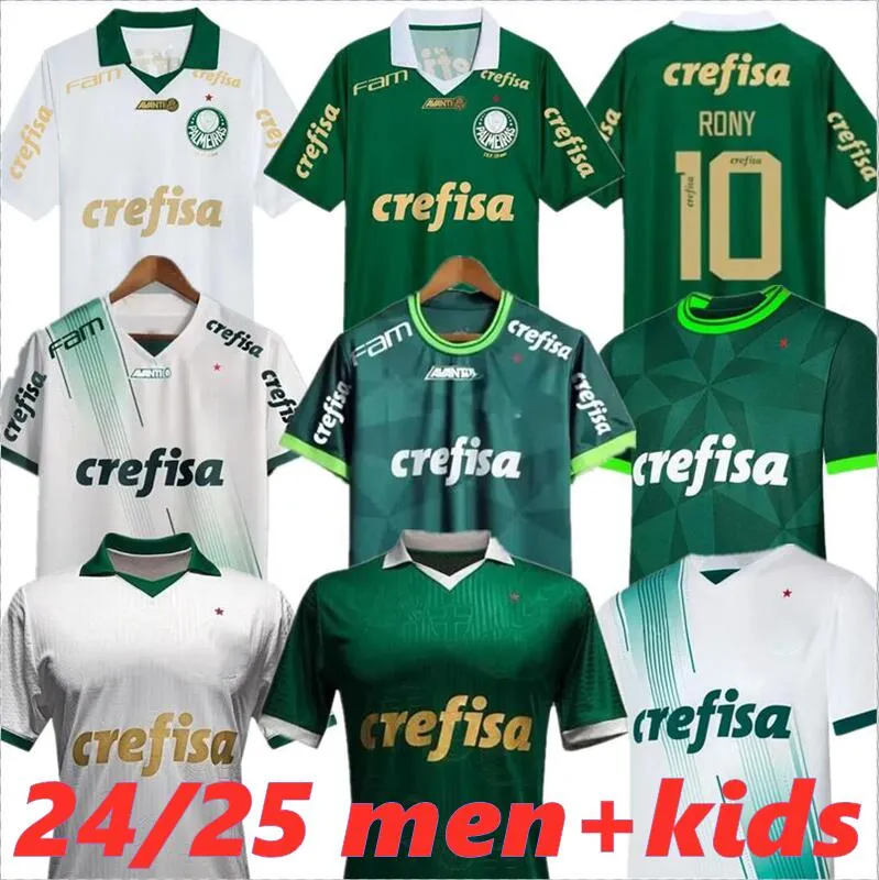 2024 2025 Palmeiras Soccer Jerseys Men Set Kids Kit Endrick Dudu Rony G.Gomez Estevao Marcos Lopez Murilo Piquerez 23 24 25 Palmeiras Home Away Football Shirt fans
