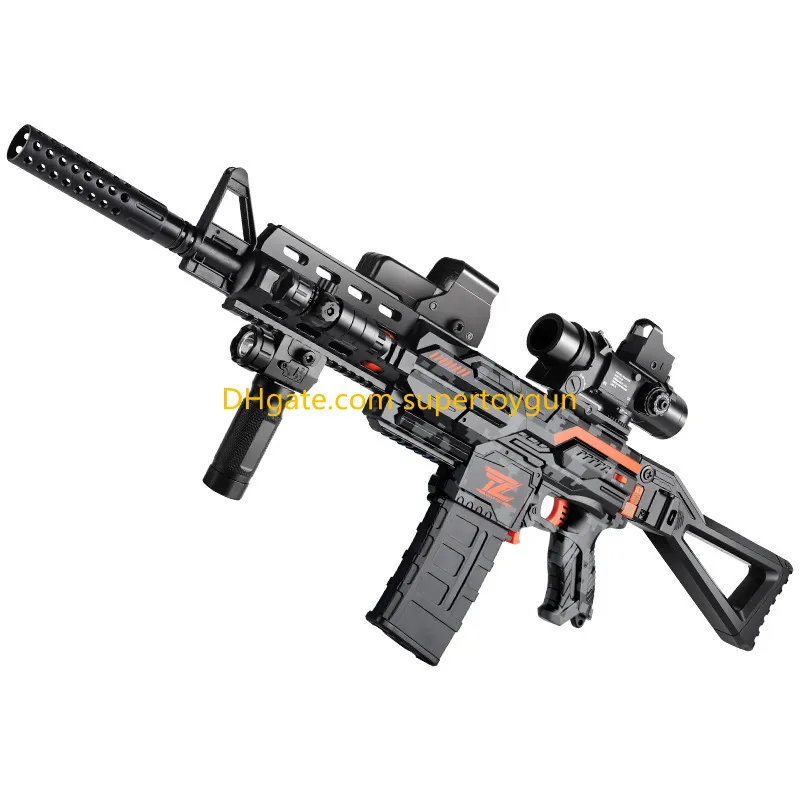 Electric M416 AK Soft Bullets Toy Gun Detachable Submachine Gun ...