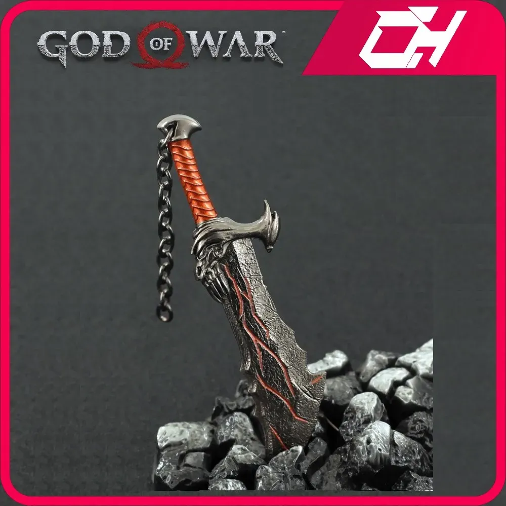 Porte-clés God of War Chaos Blade avec support - Modèle Unique d'épée Porte-clés God of War Chaos Blade avec support - Modèle Unique d'épée
