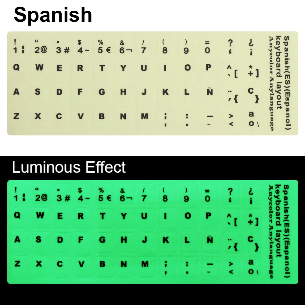 Multiple Language Luminous Keyboard Stickers ... From Ddmyhome, $21.66 ...