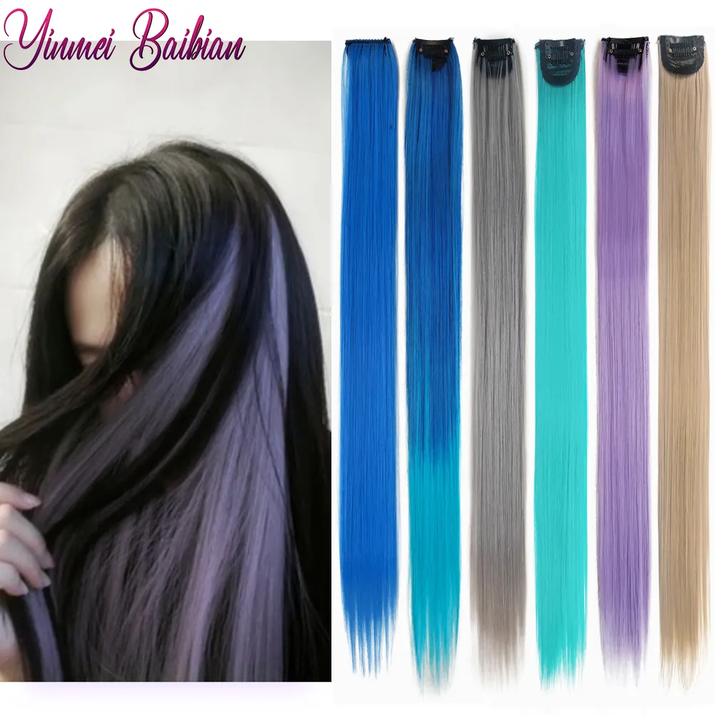Hair extensions rainbow sales