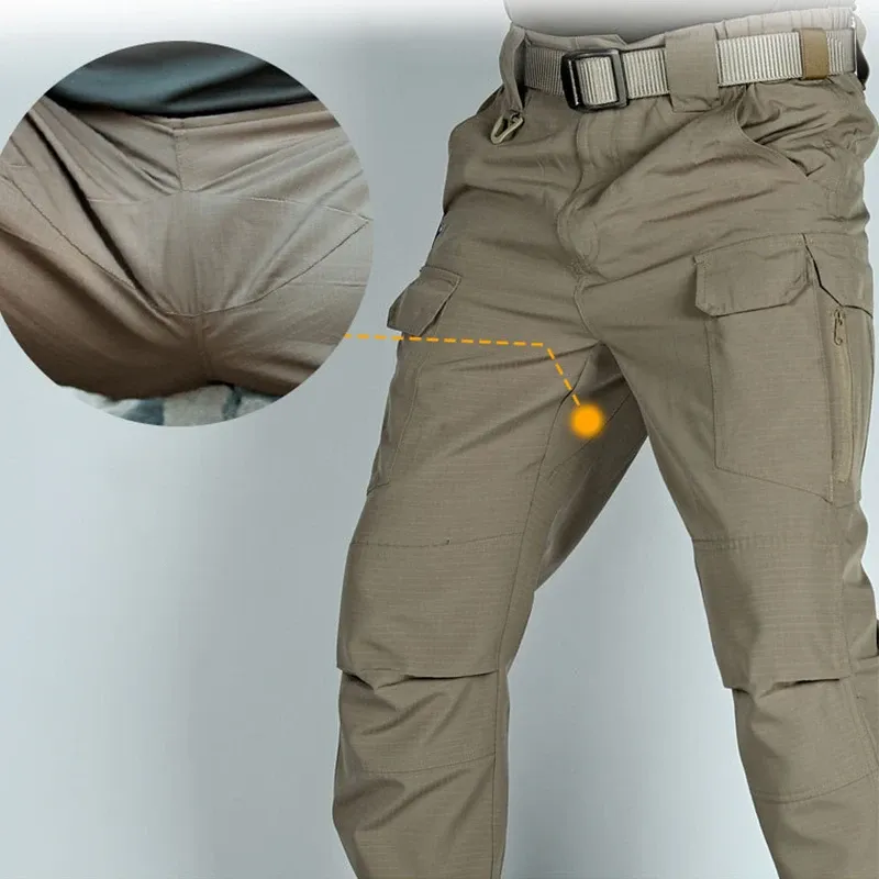 thumbnail image 2 of TACVASEN Men's Quick-Dry Cargo Pants – Lightweight Hiking & Training Trousers (Regular Fit, Multiple Colors) 2 of 6