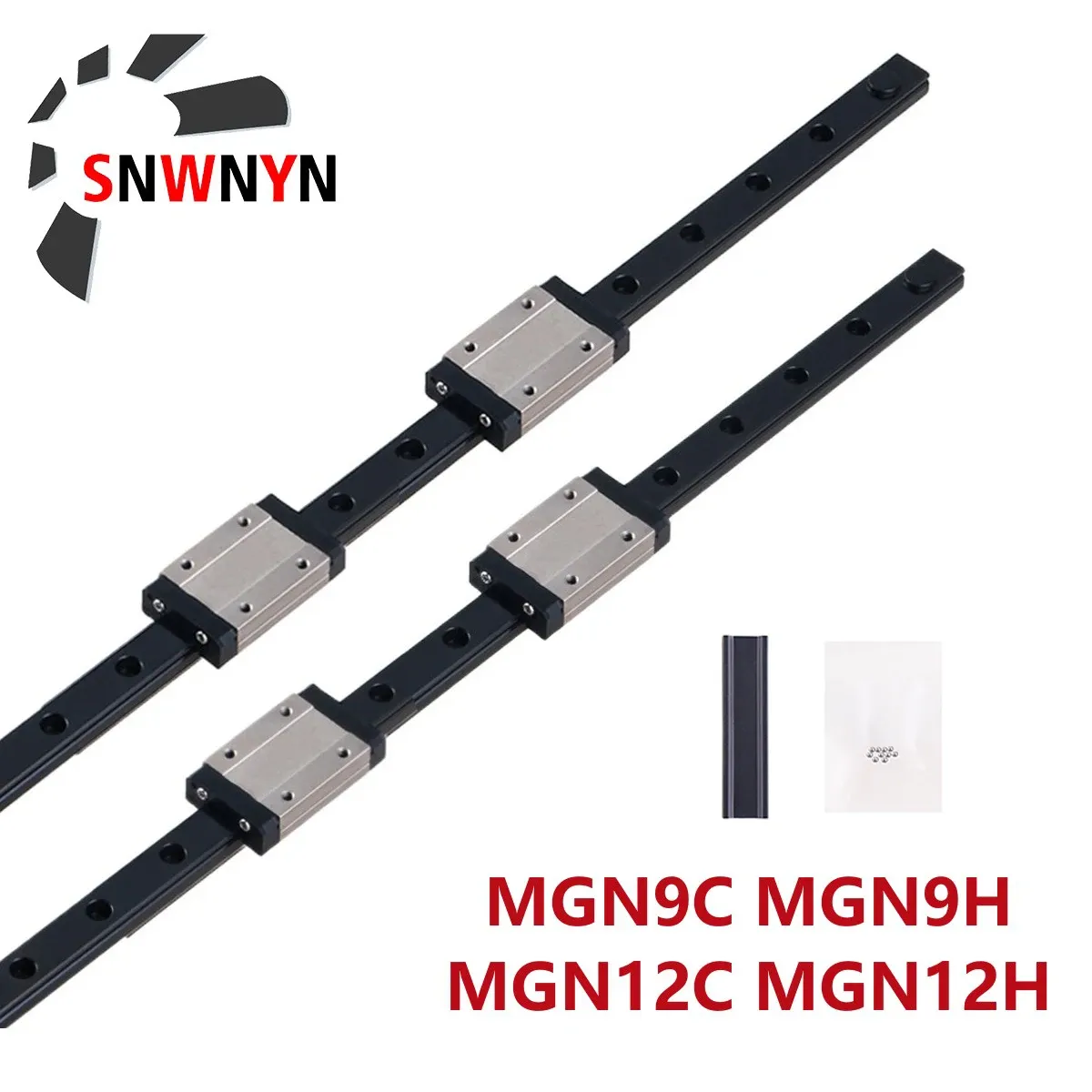Miniature Linear Guide Rail Set + 4 Carriages: Precision Motion for 3D ...