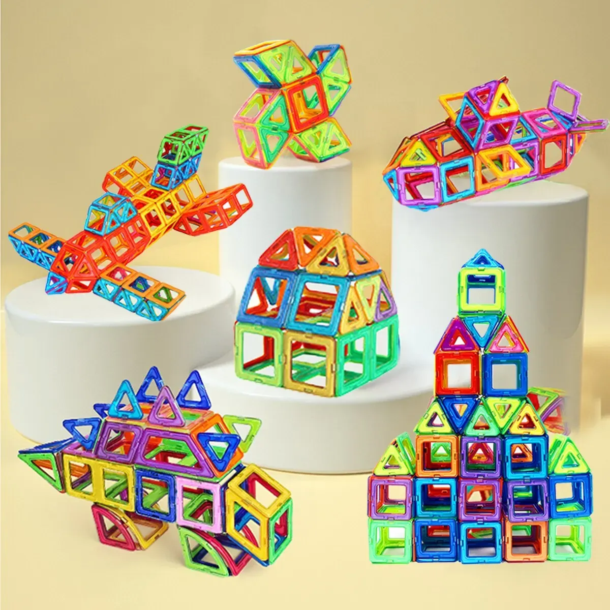 Kids building magnets top