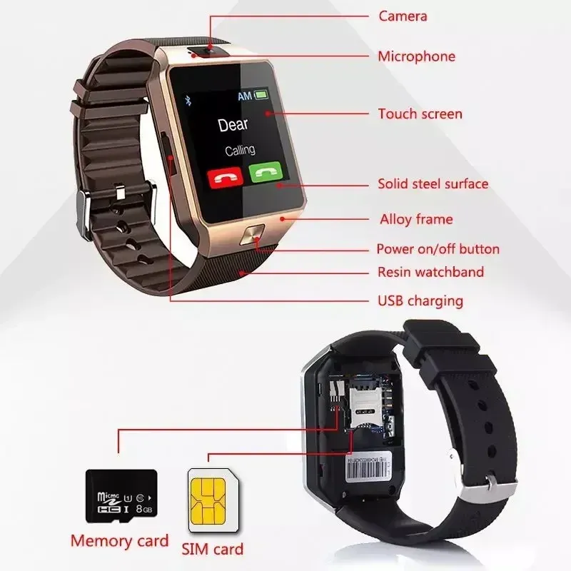 Pantalla Tactil Digital Smart Watch DZ09 Q18 Camara De Pulseras Bluetooth Wallwatch Sim Tarjeta Inteligente Smartwatch IOS Android Soporte De Telefonos De 13 48 DHgate