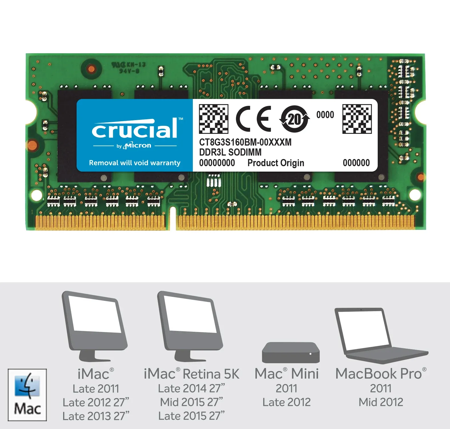 Mémoire RAM Crucial DDR3L 16 Go Ou 32 Go Pour PC Portable – 1333/1600 MHz – Garantie à Vie