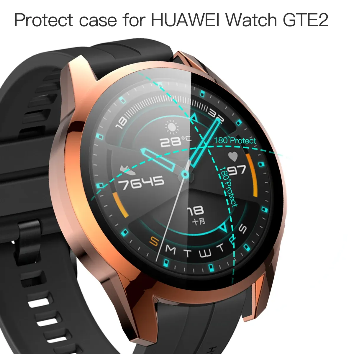 DHgate Huawei GT 2 46mm Screen Protector Tempered Glass Case Cover for Huawei GT2 46mm 2024 Anti Scratch Protective Film Frame Accessories Home Garden