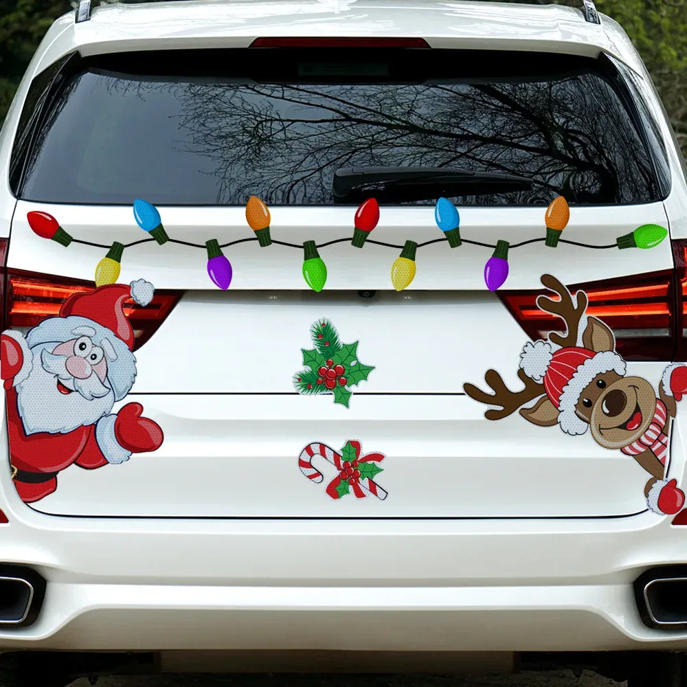 Reflective Christmas Magnetic Sticker For Refrigerator Santa Claus Elk Snowman Alnico Magnets Light Bulb Ideal Car Decoration From Ddmylovely 10.41 DHgate.Com