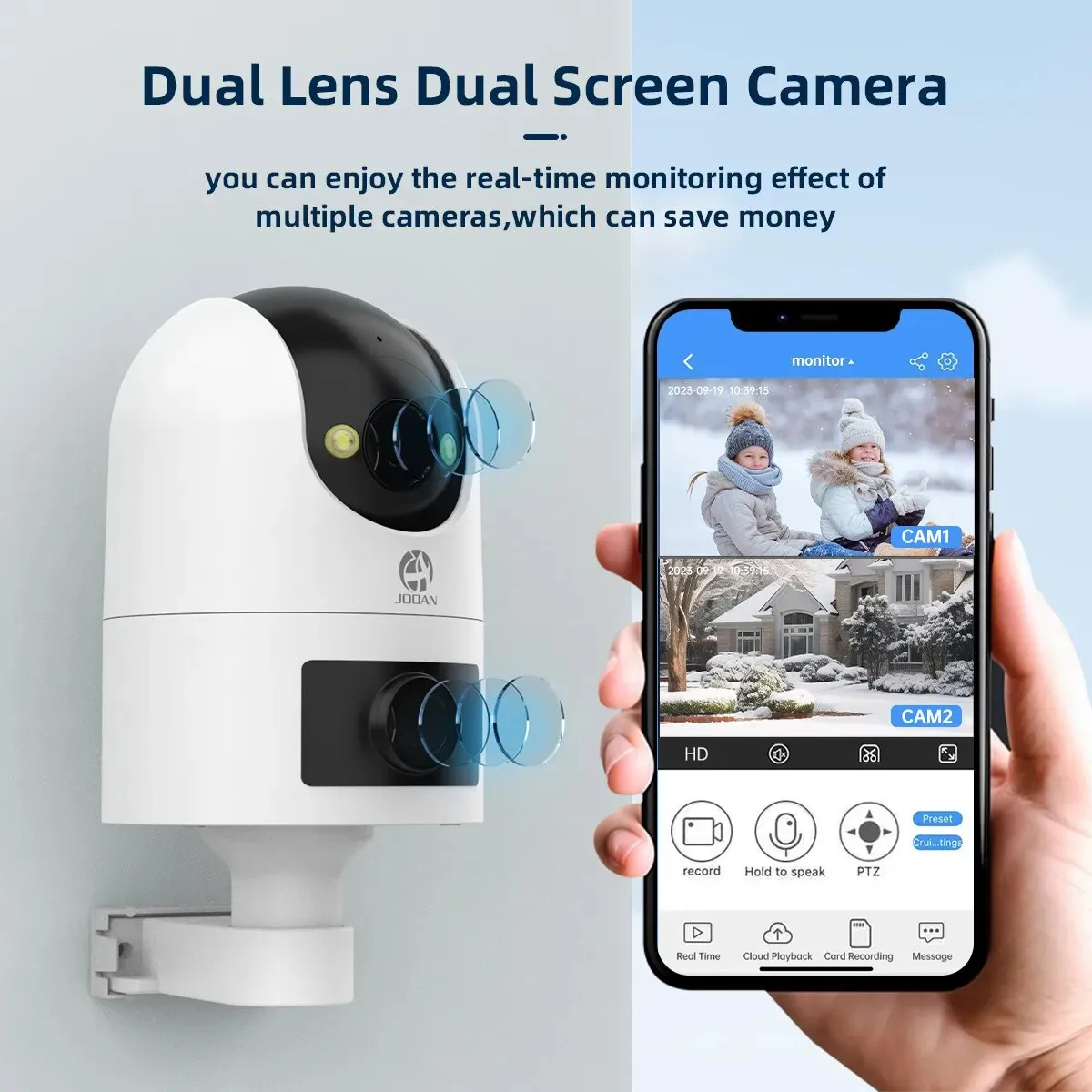 JOOAN 4K PTZ IP Camera Outdoor Waterproof Dual Lens... From Ddmylovely ...