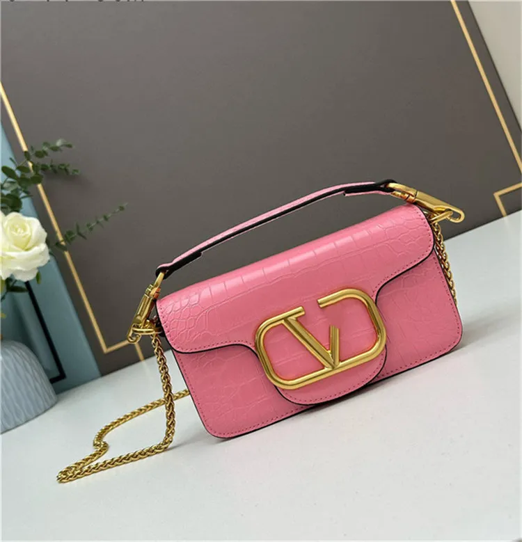 Famous Womens Designer Shoulder Bags Luxury Monochrome Evening Bags Fashion Leather Bag Crocodile Pattern Lady Chain Purse Handbag Crossbody Totes From 89 79 DHgate