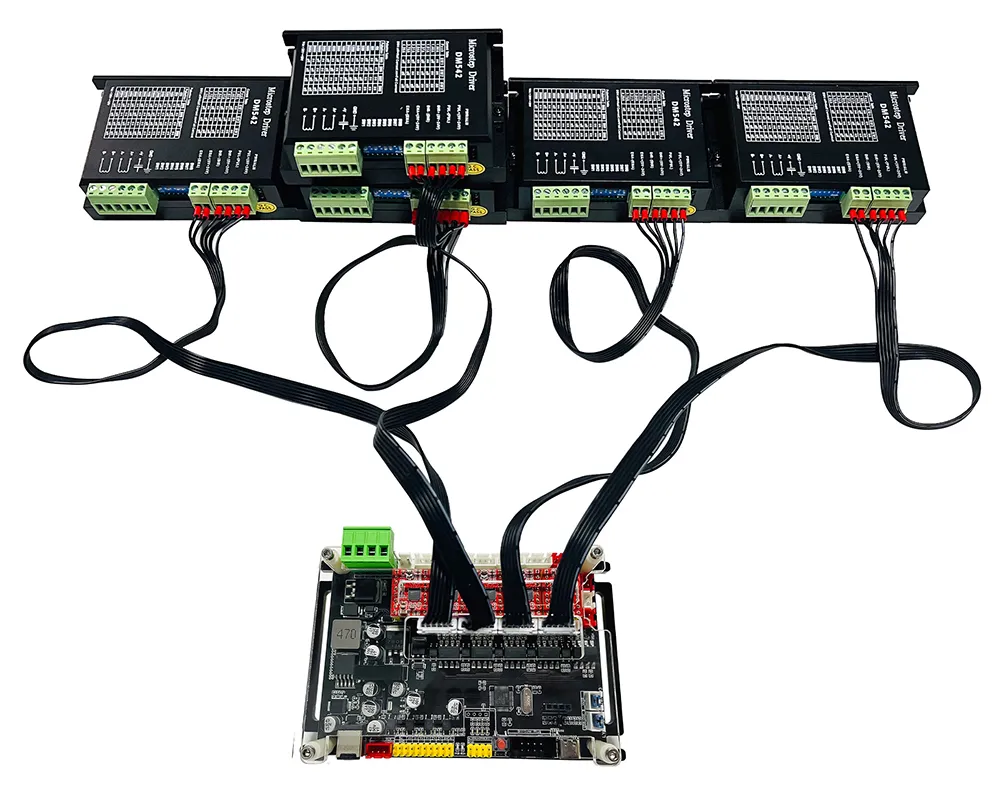 Offline Controller 32 Bit 4 Axis CNC Control Board With GRBL & Optical ...