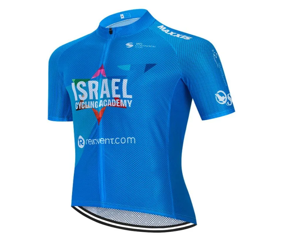 2020 Pro Team ISRAEL Cycling Jersey Breathable MTB Jersey With 9D Gel
