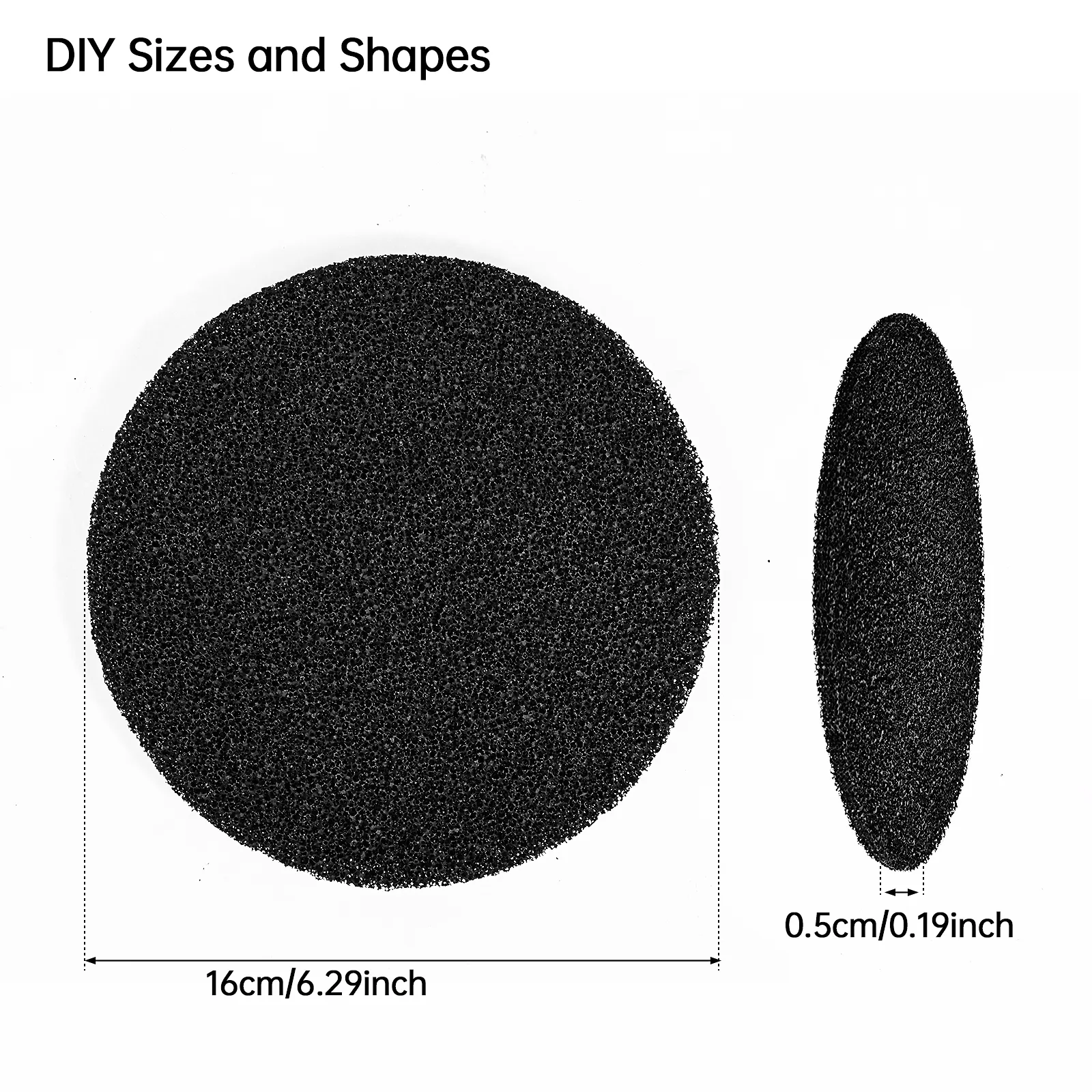 Filter Round Set Activated Charcoal Round Filters for Kitchen Compost Bin Replacement ...