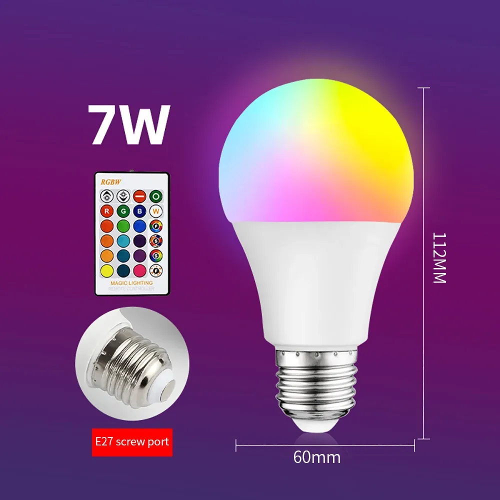 Smart RGB LED Color Smart Light Bulbs Alexa With Remote Control Adjustable 5W 7W Or 9W Dimmable Color Light For Color Changing Ambiance From Ddmylovely 10.35 DHgate.Com
